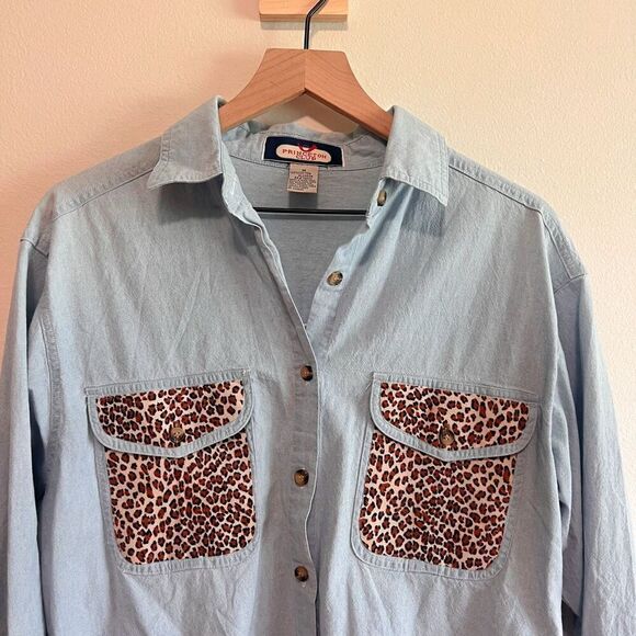 Vintage Princeton Club Chambray Button Down - Picture 5 of 8